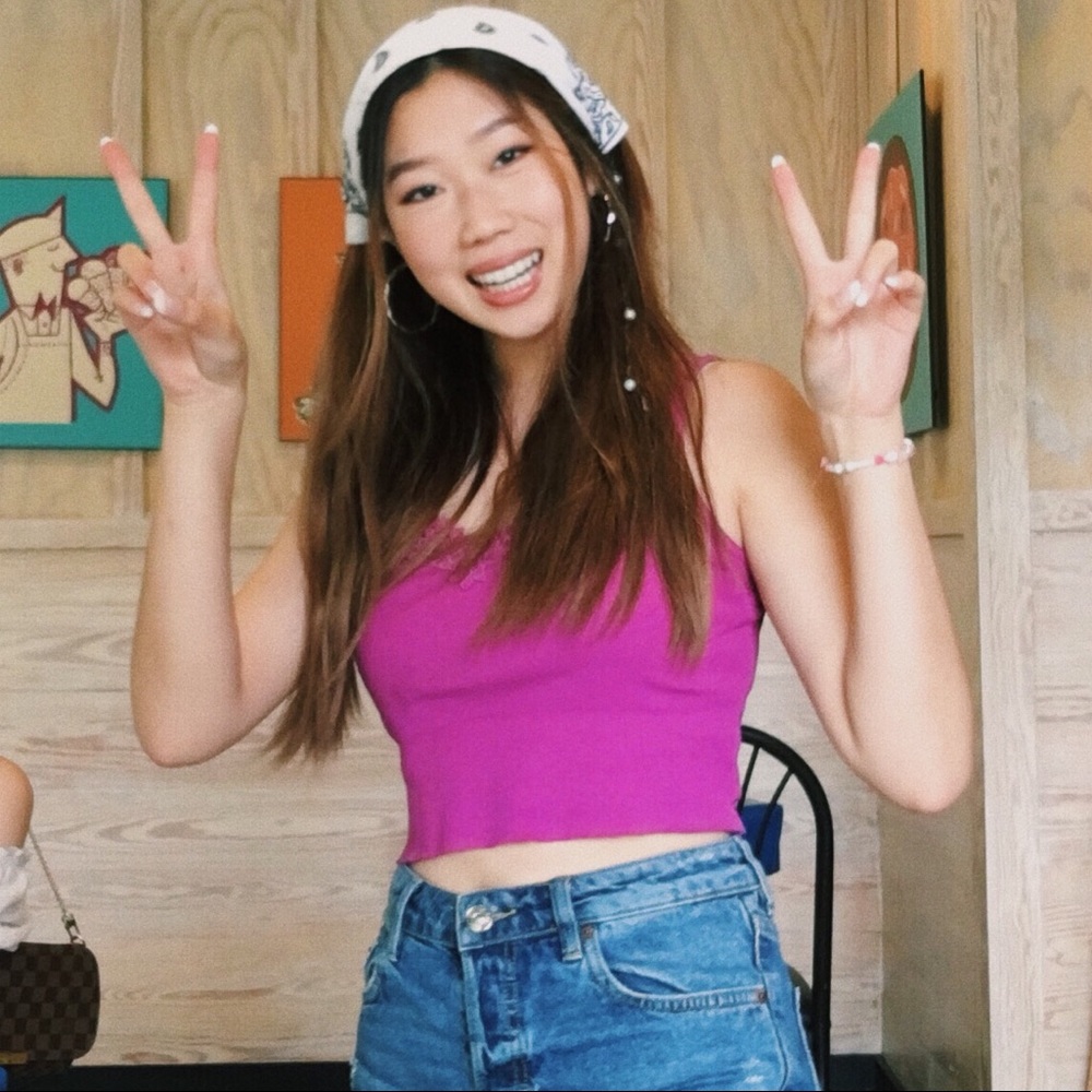 purple ralph lauren tank top (personally cropped)